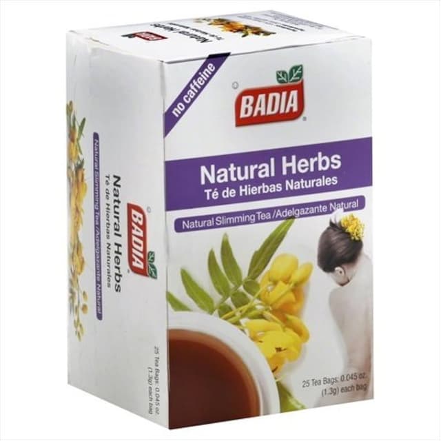 BADIA NATURAL HERBS SLIMMING TEA BY 25 TEA BAGS