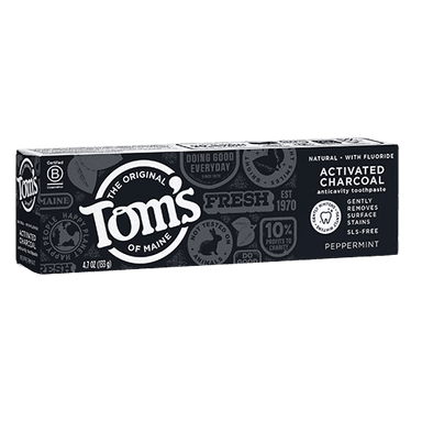 TOMS ACTIVATED CHARCOAL TOOTHPASTE