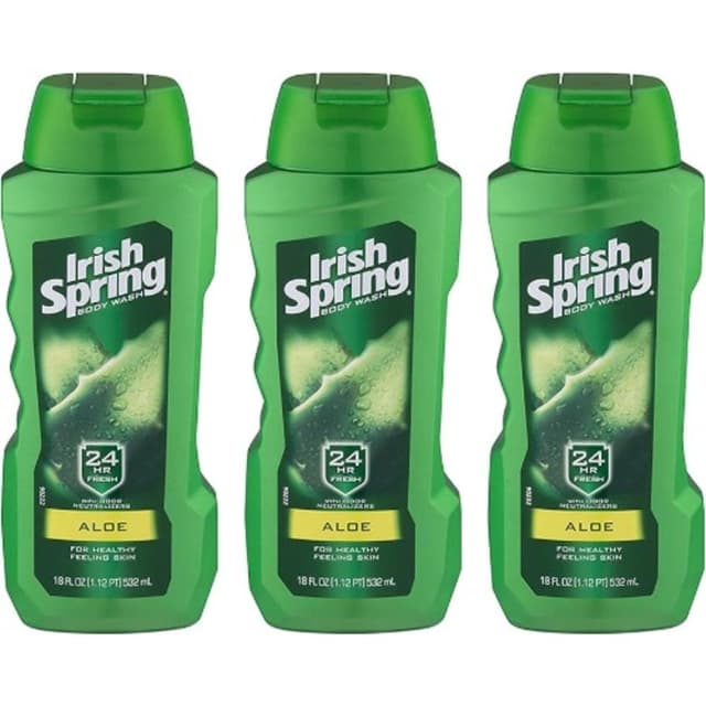 IRISH SPRING ORIGINAL BODY WASH ALOE 18 FLUID OUNCE 532ML