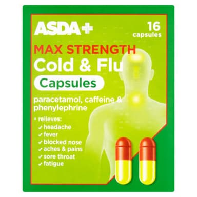 ASDA + MAXSTRENGHT COLD/FLU RELIEF