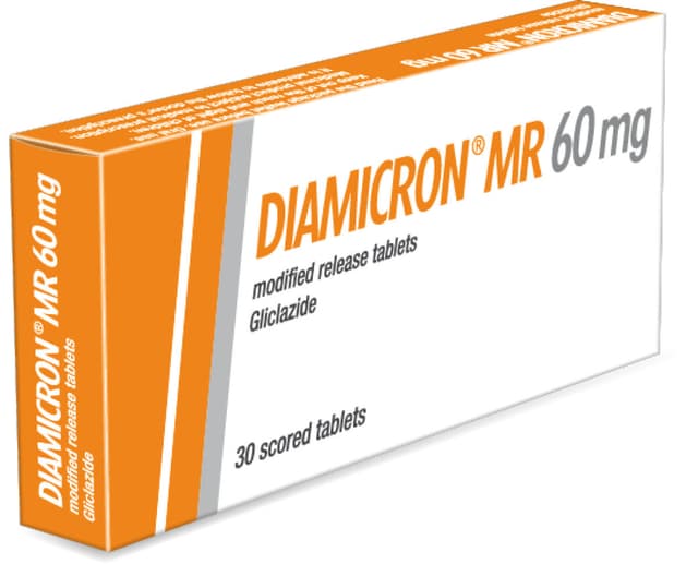 Diamicron 60mg 60 tablets pack
