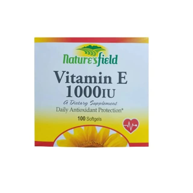 NATURE'S FIELD VIT E (1000IU) 100 SOFTGELS