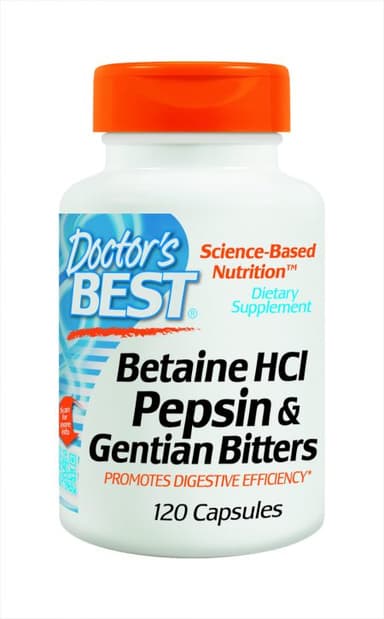 DOCTORS BEST BETAIN HCL, PEPSIN &