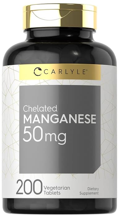 Carlyle Chelated Manganese 50mg 200 tablets
