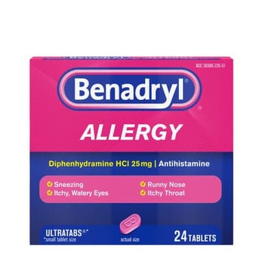 BENADRYL ALLERGY RELIEF 24TABLETS
