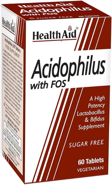 HEALTH AID ACIDOPHILUS TABS X60