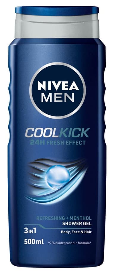 NIVEA MEN COOLKICK SHOWER GEL 500ML