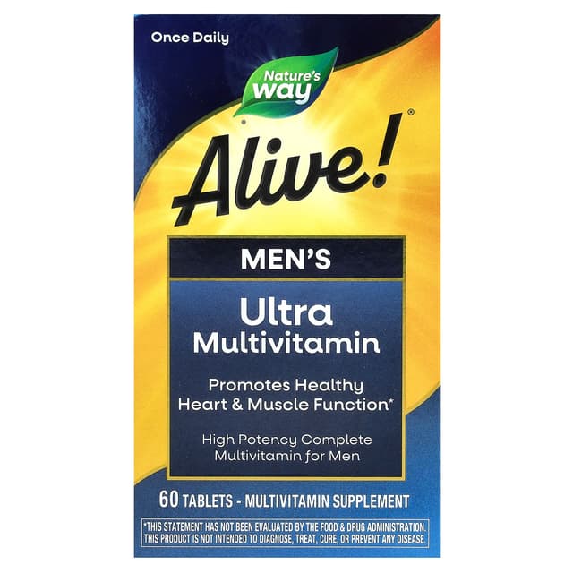 ALIVE! MEN'S ULTRA MULTIVITAMIN X 60 TABS