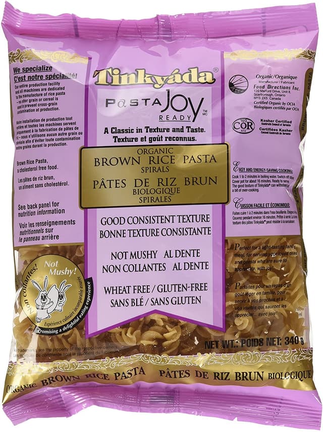 TINKAYA ORGANIC BROWN RICE PASTA -SPIRALS