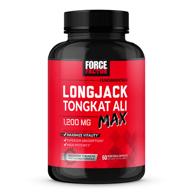 Force factor Longjack Tongkat Ali Max 1200mg 60 capsules pack