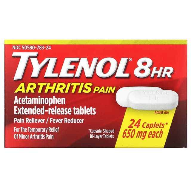 Tylenol 8hr Arthritis pain 650mg 24 caplets