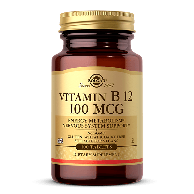 SOLGAR VITAMIN B12 100MCG X 100 TABS