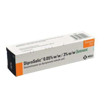 Organon DiproSalic 0.05% w/w 3% w/w betamethasone ointment 30g