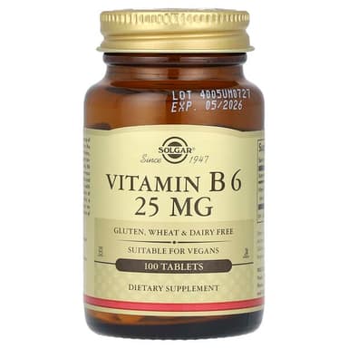 SOLGAR VITAMIN B6 25MG X 100 TABS