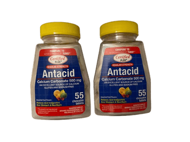 CERTIFIED PLUS REGULAR STRENGTH ANTACID X 55 CHEWABLE TABS