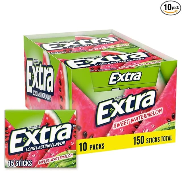 EXTRA GUM SWEET WATERMELON X 150 STICKS
