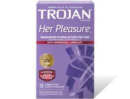 TROJAN CONDOM(HER PLEASURE SENS) X3