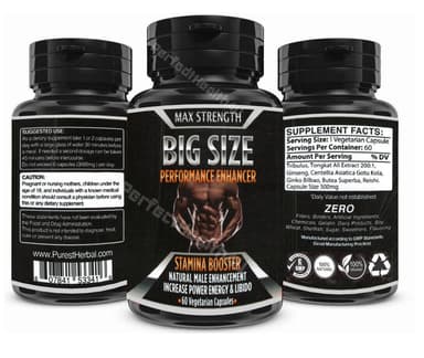 Max strength Bigger Size male enlargement 60 capsules