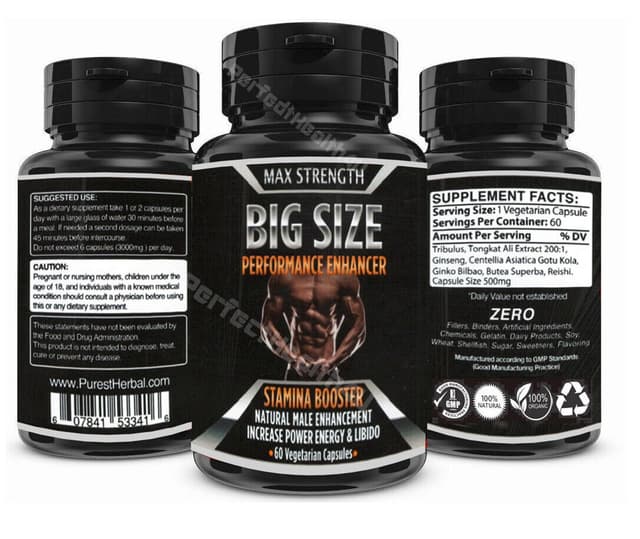Max strength Bigger Size male enlargement 60 capsules