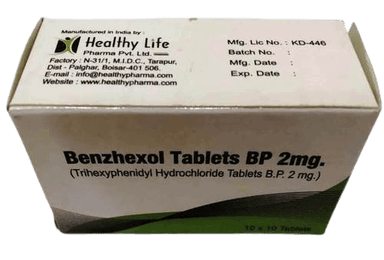 BENZHEXOL ARTANE 2MG X 100 TABS