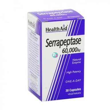 HEALTH AID SERRAPEPTASE 60,000IU X30