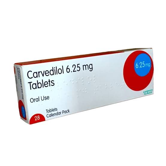 CARVEDILOL 6.25MG X28 (TEVA)