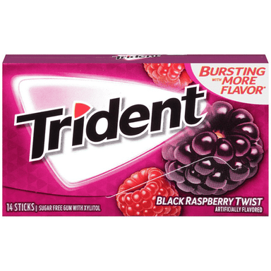 TRIDENT GUM - BLACK RASBERRY TWIST