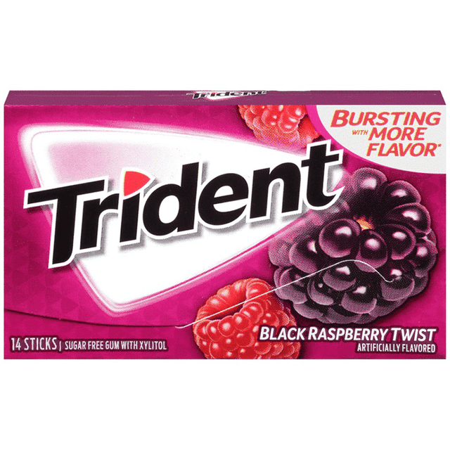 TRIDENT GUM - BLACK RASBERRY TWIST