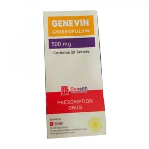 GENEVIN GRISEOFULVIN 500MG X 20