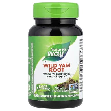 NATURE'S WAY WILD YAM ROOT 350MG X 100 VEG CAPS
