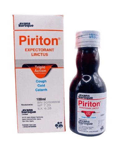 PIRITON EXPECTORANT LINCTUS CHILD 100ML