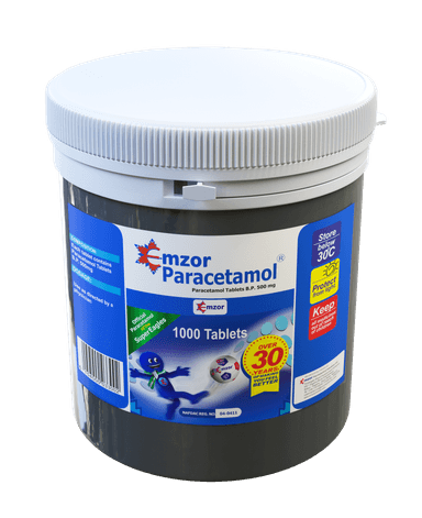 EMZOR PARACETAMOL 500MG X 1000 TABS