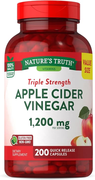 NATURES TRUTH APPLE CIDER CAPS 1200MG