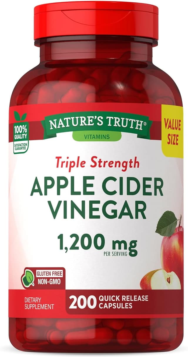 NATURES TRUTH APPLE CIDER CAPS 1200MG