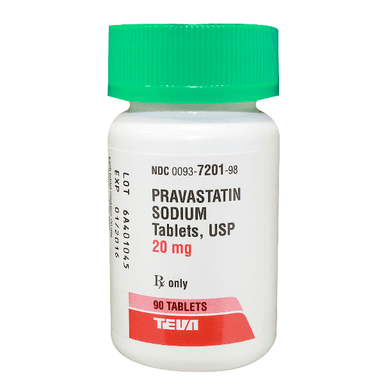 PRAVASTATIN SODIUM 20MG X 90 TABS