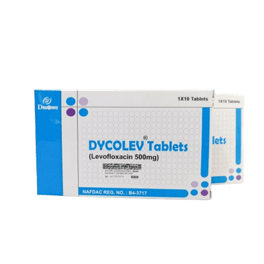 DYCOLEV LEVOFLOXACIN 500MG