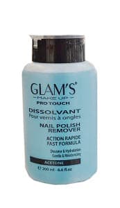GLAM'S NAIL POLISH WITH ACETONE 200ML