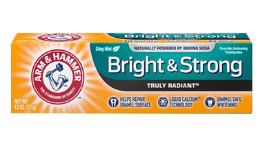 ARM & HAMMER BRIGHT & STRONG TOOTHPASTE 121G