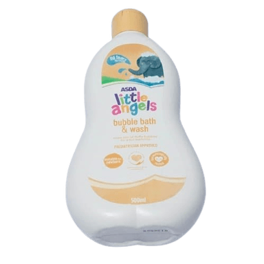 ASDA LITTLE ANGELS BUBBLE BATH & WASH 500ML