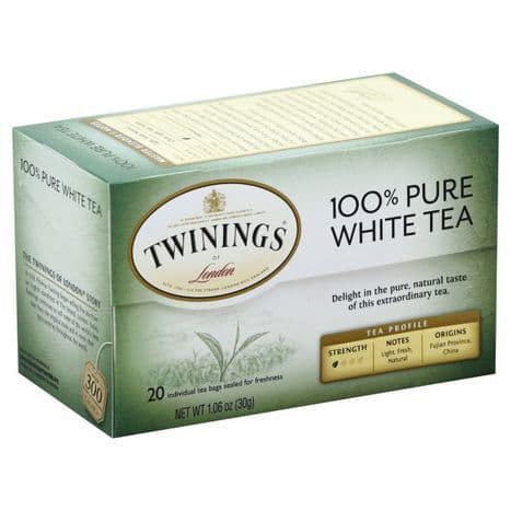 TWININGS 100% PURE WHITE TEA BY 20