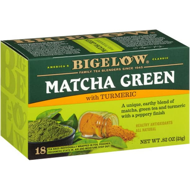 BIGELOW MATCHA GREEN TEA WITH TUMERIC