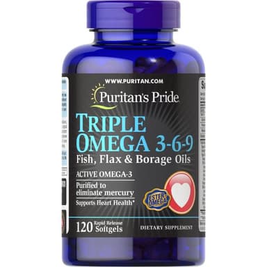 Puritans pride triple omega 3-6-9