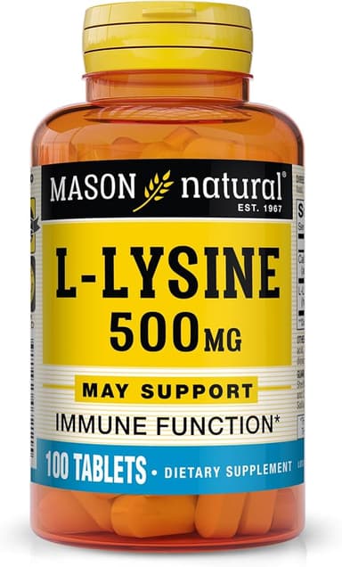Mason Natural L-Lysine 500mg 100 tablets