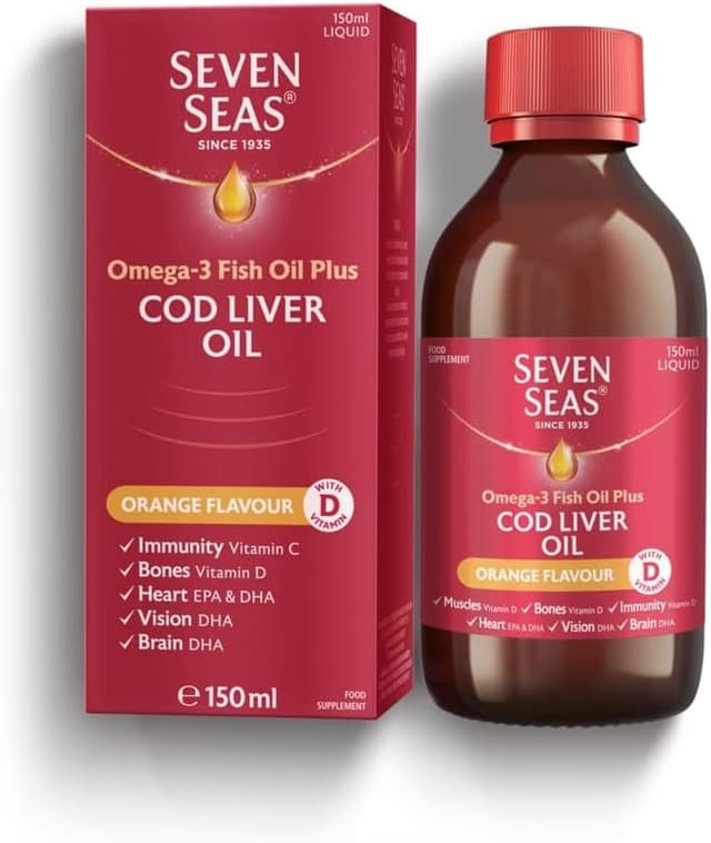 SEVEN SEAS CLO PLUS OMEGA-3 FISH OIL 150ML