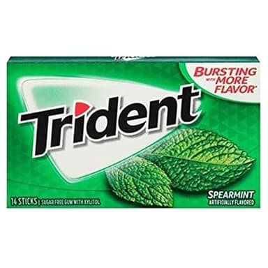 TRIDENT GUM(SPEARMINT) X14 STICKS
