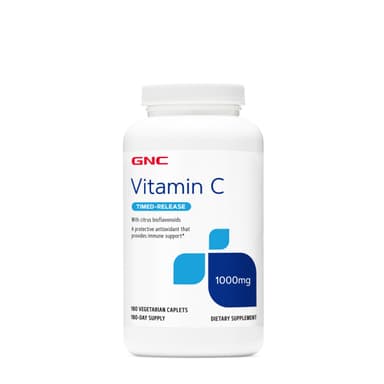 GNC VITAMIN C 100MG TIME-RELEASED X 180 VEG CAPLETS