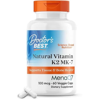 Doctor’s Best Natural Vitamin K2 with MK-7 60 veggie caps