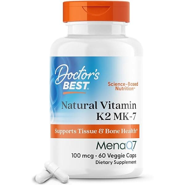 Doctor’s Best Natural Vitamin K2 with MK-7 60 veggie caps