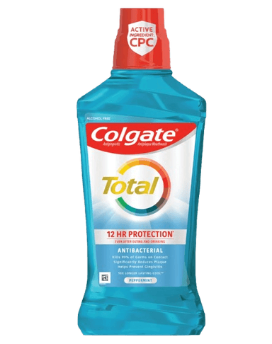COLGATE TOTAL MOUTH WASH 12HR PRO-GUARD PEPPERMINT BLAST 500ML
