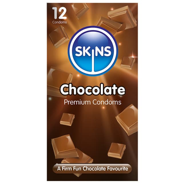 SKINS CHOCOLATE CONDOMS X 12 PACKS